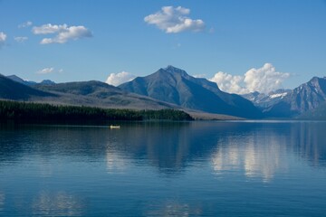 Naklejka na ściany i meble Lake McDonald in Glacier National Park in Montana USA