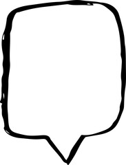 Speech Bubble hand drawn icon