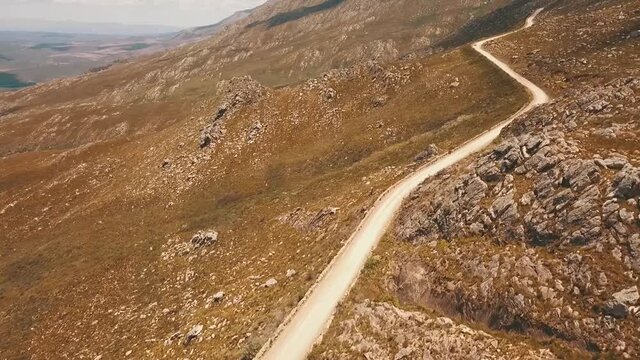 drone shot of Swartberg pass