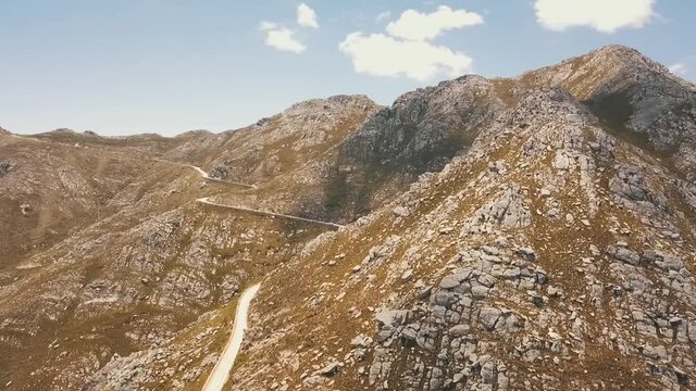 drone shot of Swartberg pass