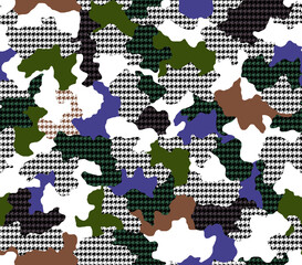Fototapeta premium Seamless camouflage pattern, modern camouflage print.