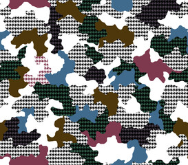 Fototapeta premium Seamless camouflage pattern, modern camouflage print.