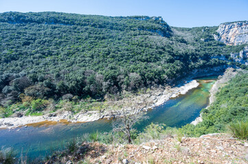 Gorges de l' Ardèche dans le sud de la France