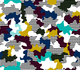 Fototapeta premium Seamless camouflage pattern, modern camouflage print.