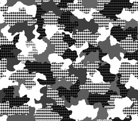 Fototapeta premium Seamless camouflage pattern, modern camouflage print.