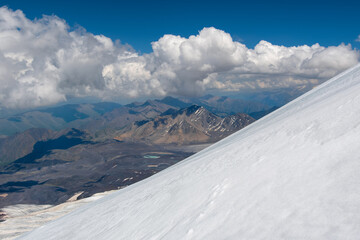 Caucasian landscape. Prielbrusye National Park, Kabardino-Balkaria, Caucasus, Russia.