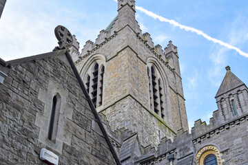Fototapeta na wymiar Dublin castle tower in Ireland