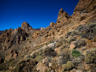Volcanic landscape of el Teide on tenerife island, Spain.