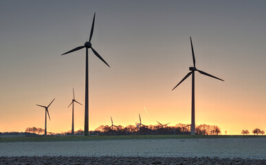 Sonnenaufgang im Energiepark