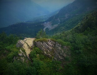 Naklejka premium view from the mountain