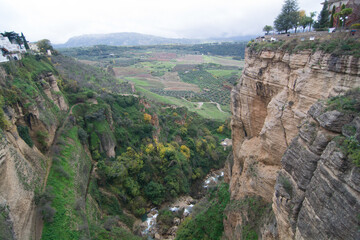 Fototapeta na wymiar Ronda paese caratteristico dell'Andalusia in provincia di Malaga