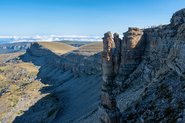 View of Bermamyt plateau on sunny day. Karachay-Cherkessia, Caucasus, Russia..