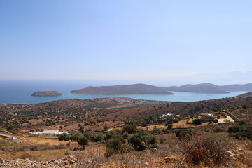 Fototapeta na wymiar Sublime bay of Spinalonga in Crete, Greece