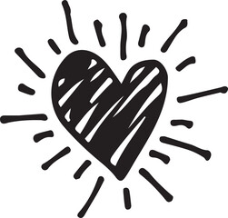 Hand drawn Heart icon