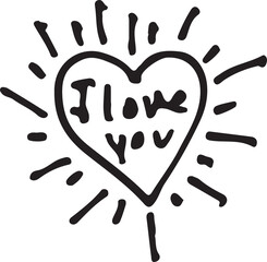 Hand drawn Heart icon