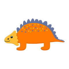 Dinosaur baby jurassic hand-drawn illustration