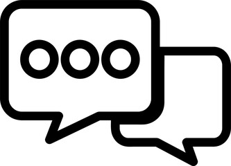 Speech bubble icon sign