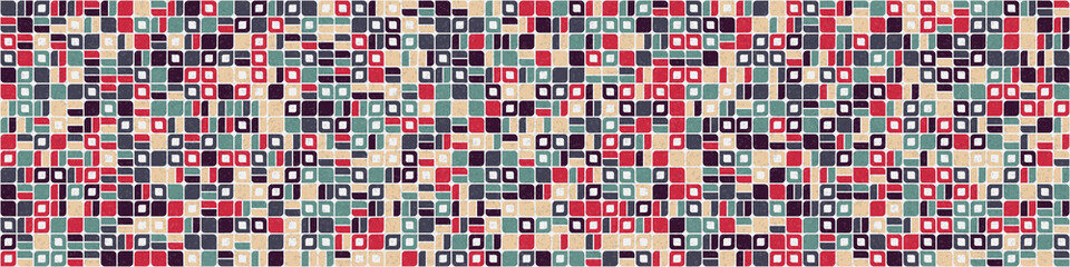 Abstract Geometric Pattern generative computational art illustration