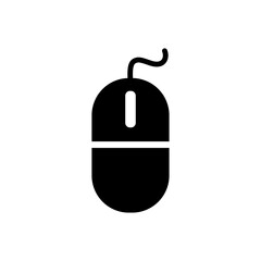 computer mouse icon design, glyph style, vector eps10