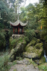 Ancient Pagoda in the Secluded Chinese Mountains