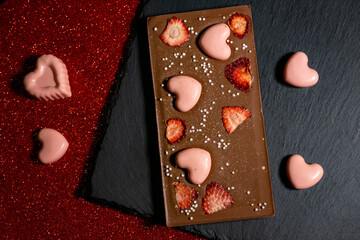 multicolored beautifully decorated handmade candies with fillings