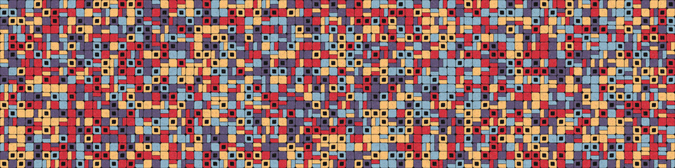 Fototapeta premium Abstract Geometric Pattern generative computational art illustration