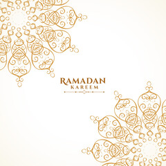 islamic decorative arabic mandala style greeting design