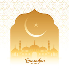 traditional wishes card of ramadan kareem festival season