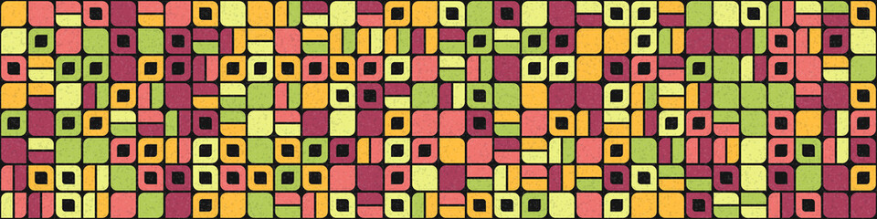 Abstract Geometric Pattern generative computational art illustration