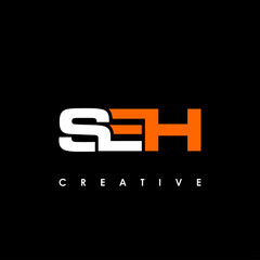 SEH Letter Initial Logo Design Template Vector Illustration