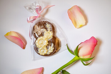 multicolored beautifully decorated handmade candies with fillings