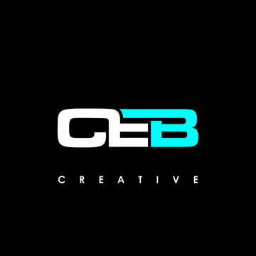 CEB Letter Initial Logo Design Template Vector Illustration