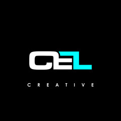 CEL Letter Initial Logo Design Template Vector Illustration