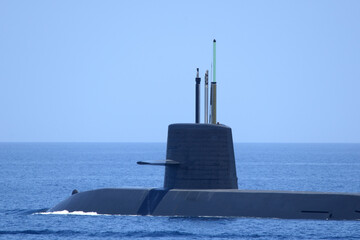 Japanese submarine on the voyage.