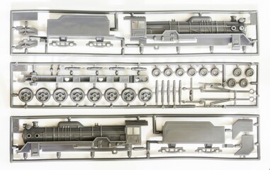D51 Japanese steam locomotive Plastic model locomotive parts