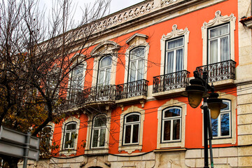 Fototapeta premium Colorful and majestic old houses in Lisbon