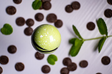 multicolored beautifully decorated handmade candies with fillings