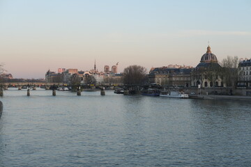 Obraz na płótnie Canvas The bridge of Paris. march 2021, Paris.