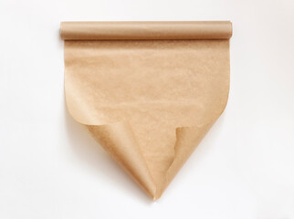 Background for text, craft paper in a roll.