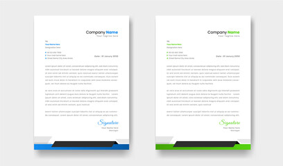 Abstract minimalist style Letterhead template