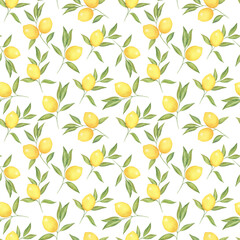Lemon Branches Pattern