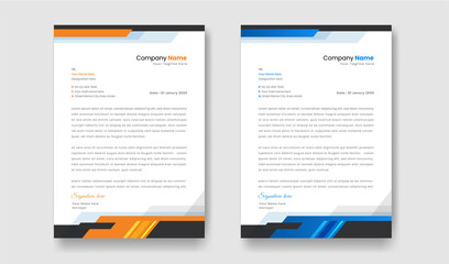Abstract minimalist style Letterhead template