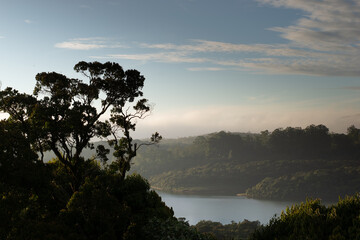 Sunrise over the lake