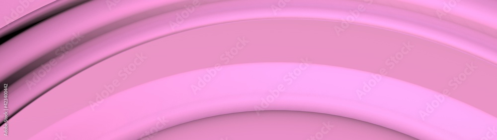 Aufkleber pink circular 3d abstract background. rendering an image.