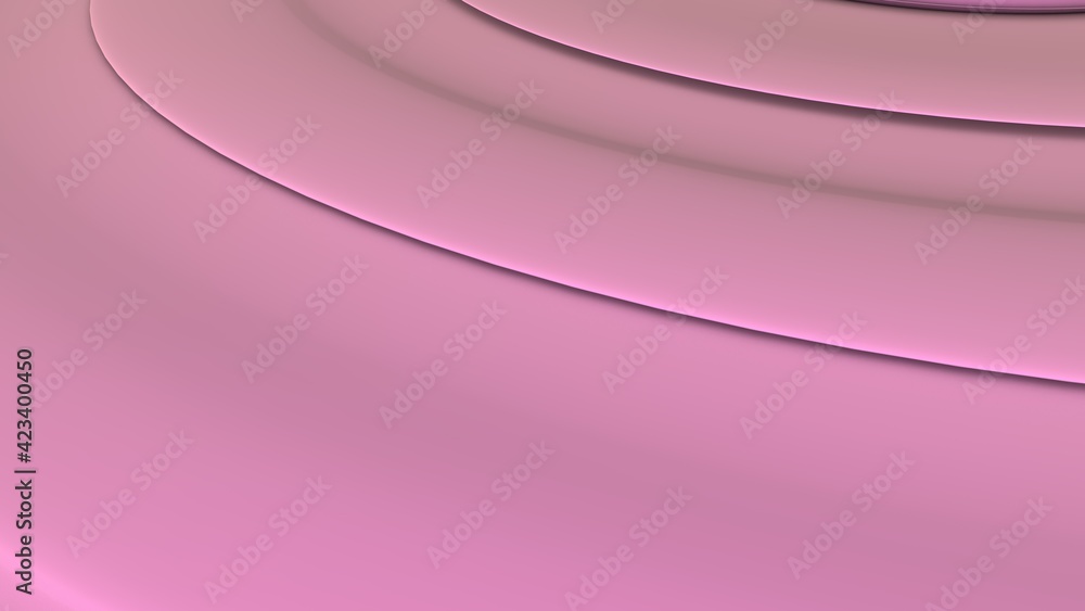 Poster pink circular 3d abstract background. rendering an image.