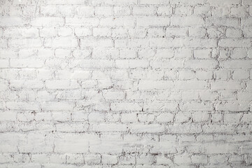 brick wall, bricks painted with white paint