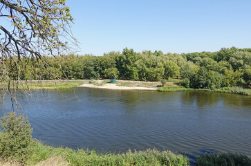 Tsna river on a summer day