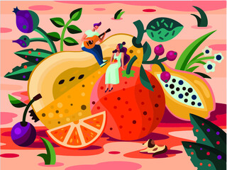 Fruits and music