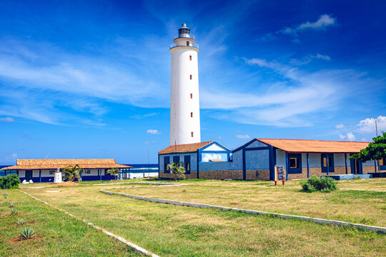 Lighthouse Faro de Punta de Mais&iacute;, the easternmost point of Cuba. (Guantanamo)