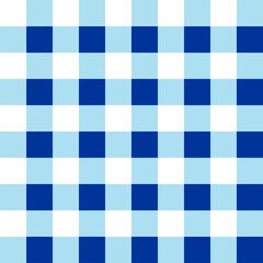 Blue and white table cloth	